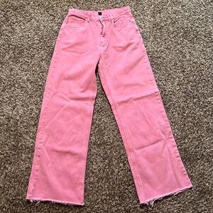 Shein Pink Wide Leg Jeans Women’s Size 31
